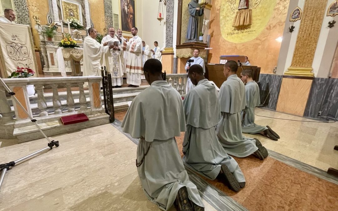 A Frigento Prima Professione dei voti per quattro giovani frati dai quattro continenti